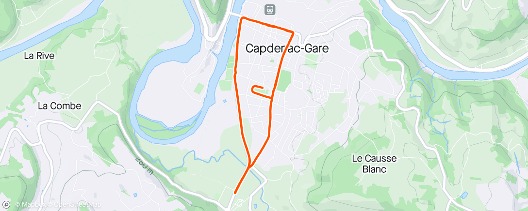 Map of the activity, 10 km de Capdenac
11ème au scratch