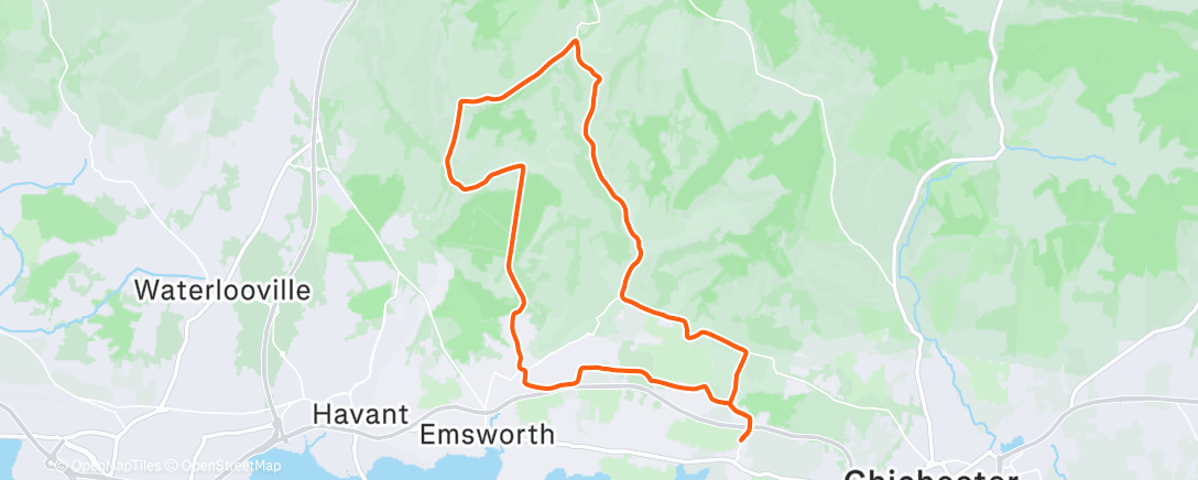 Карта физической активности (Afternoon Ride)