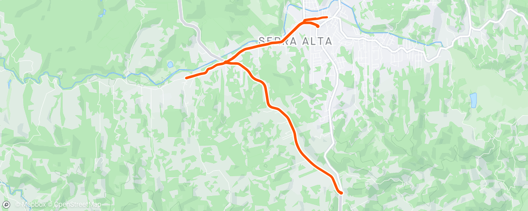 活动地图，Pedalada de mountain bike vespertina
