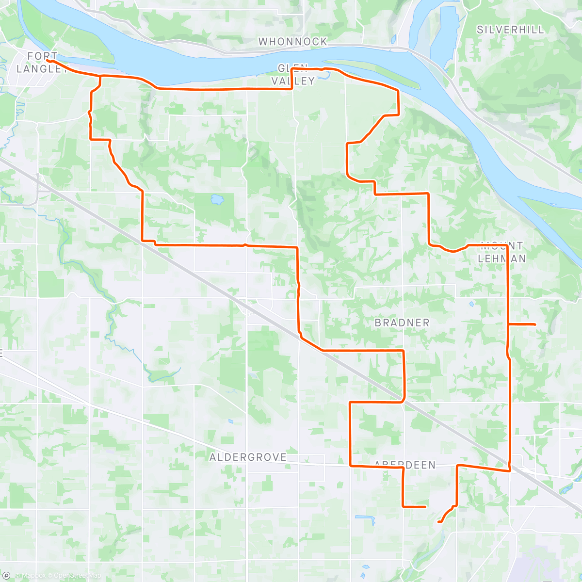 Map of the activity, Morning Ride w/ the crew
