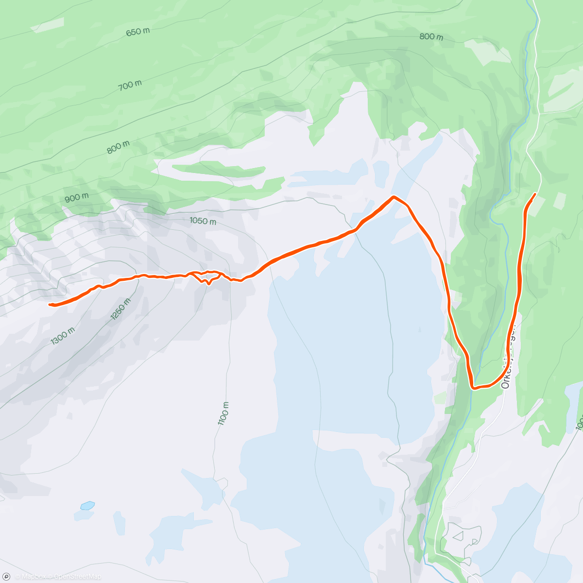 Map of the activity, Allmannberget 1342moh