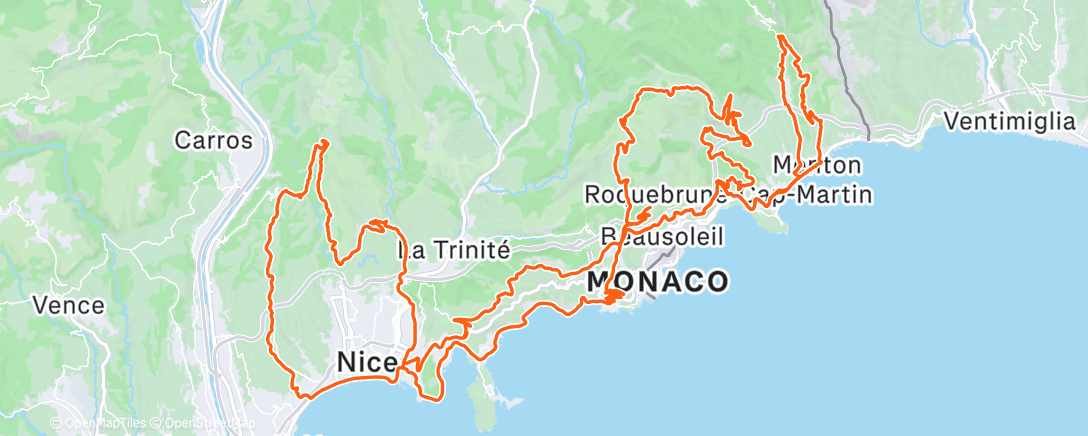 Peta aktivitas, Sortie vélo le matin