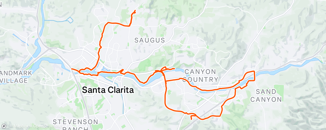 Map of the activity, Morning Ride