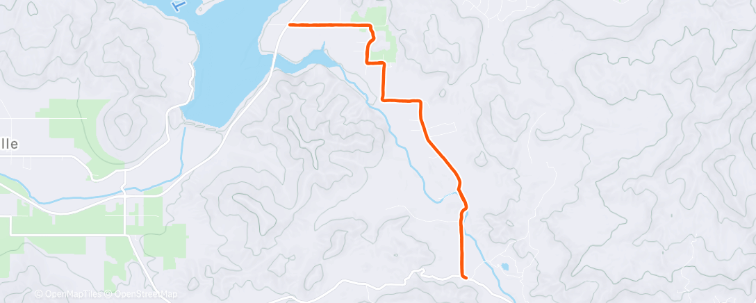 Map of the activity, Lunch Run