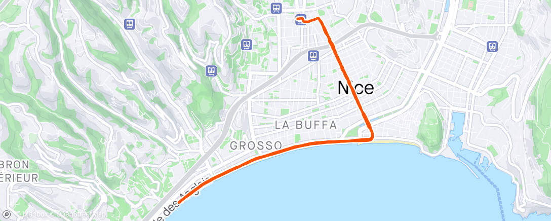 Map of the activity, Nice avec ma niçoise 😍