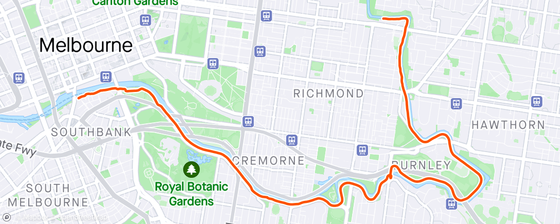 Map of the activity, Ride along the Yara🇦🇺 … avoiding the 🐍😳