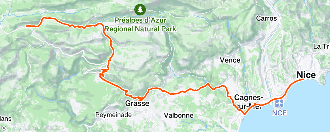 Carte de l'activité Morning Ride