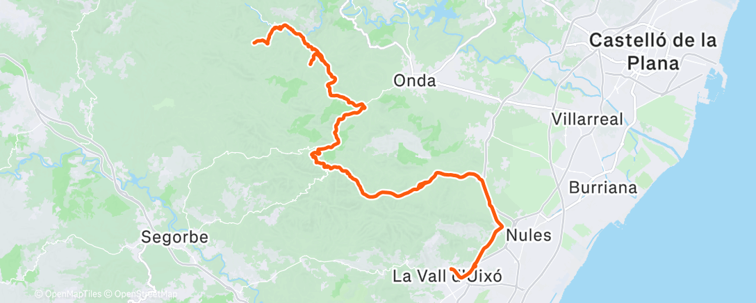 Карта физической активности (Bicicleta por la mañana)