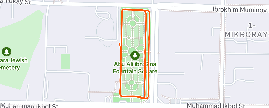 Карта физической активности (Morning Run Monday)