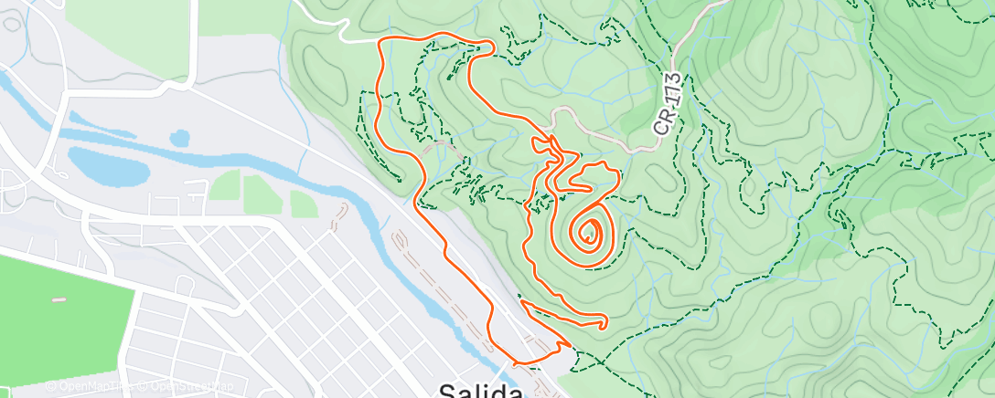 Map of the activity, Snowy beer run club ☃️🏃🏻🙌