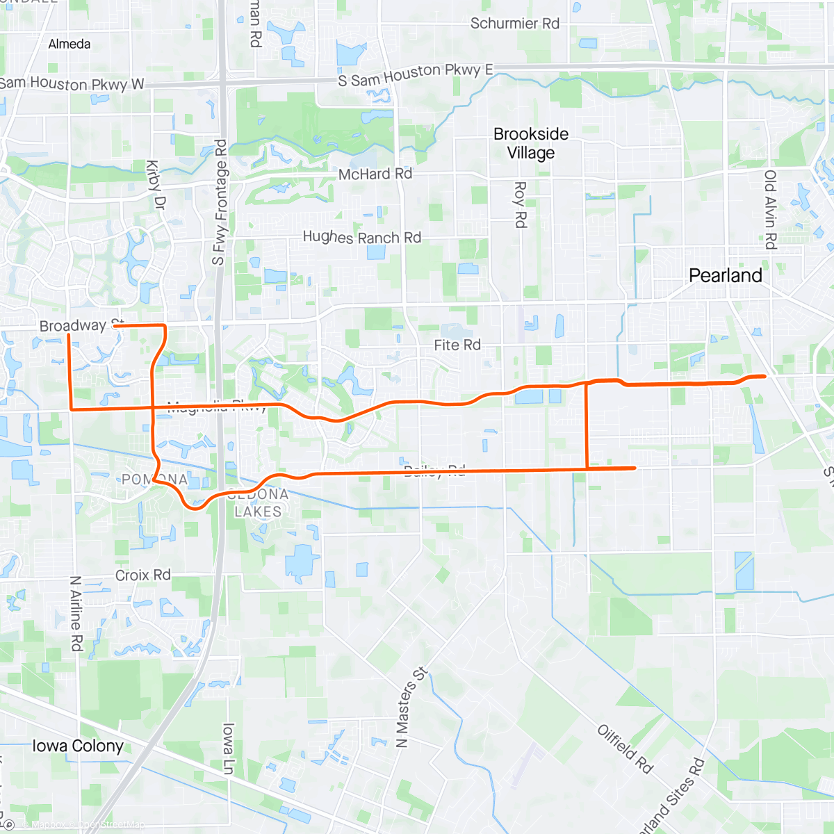 Map of the activity, JL “ NOT” recovery ride