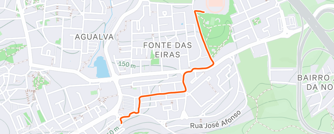 Карта физической активности (Corrida ao entardecer)