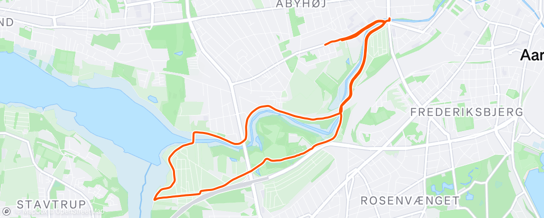 Map of the activity, Morning Run