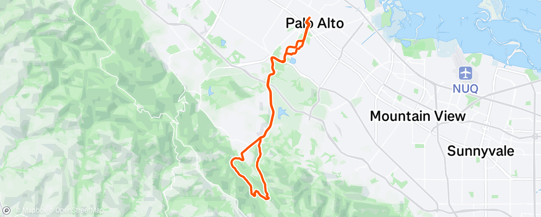 Map of the activity, Coffee ride