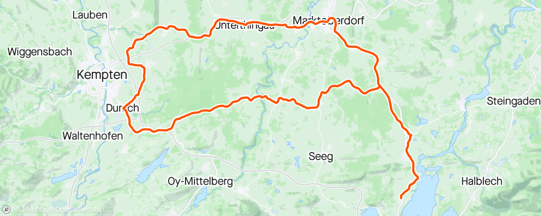 Map of the activity, SSR ... auf den  Spuren der Kindheit im Oberallgäu
