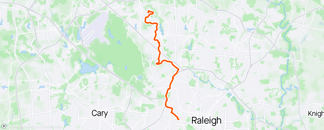 Map of the activity, Evening commute with Milo