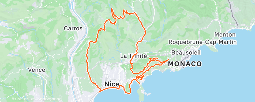 Карта физической активности (Morning Ride)