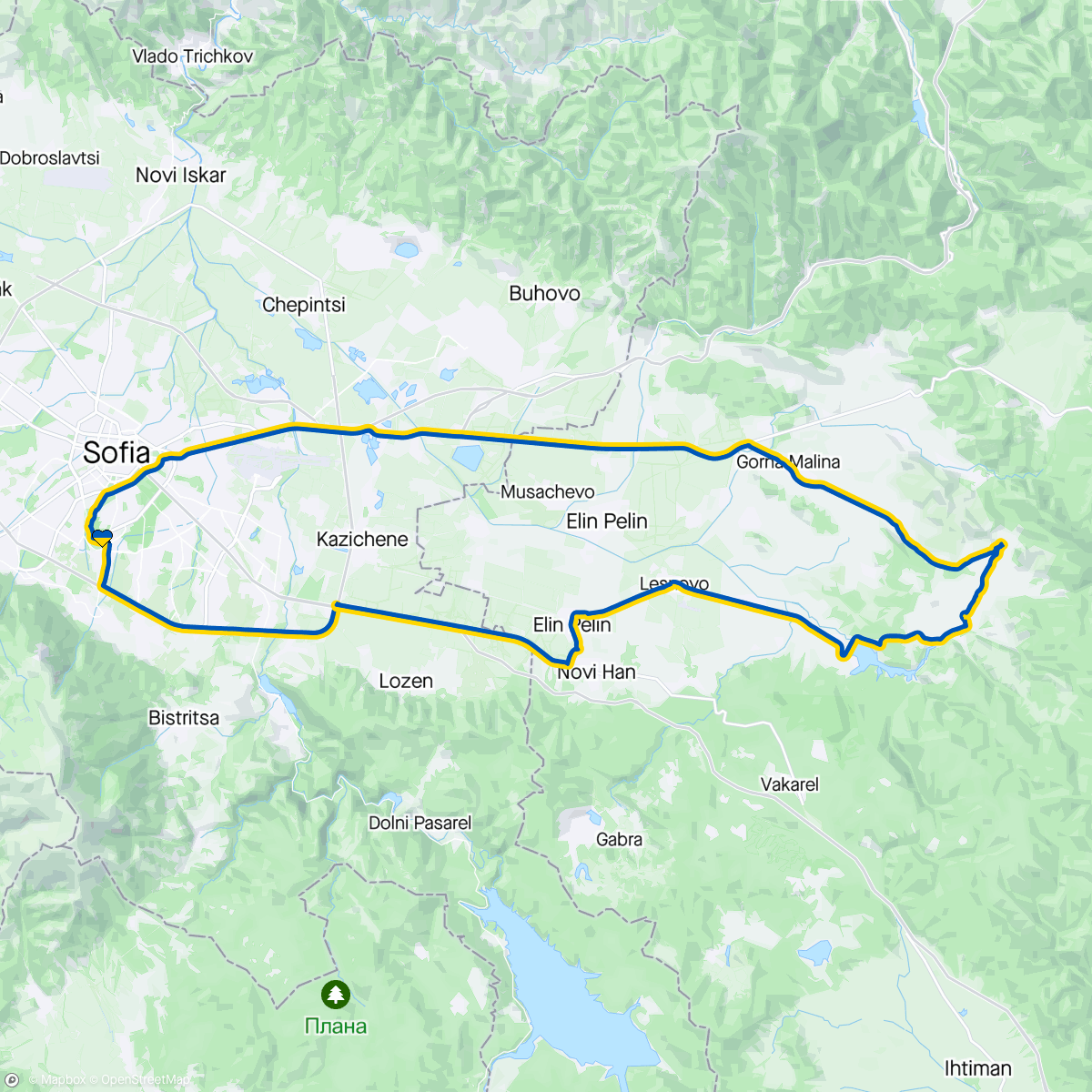 Map of the activity, Rhinoceros Easy Ride
