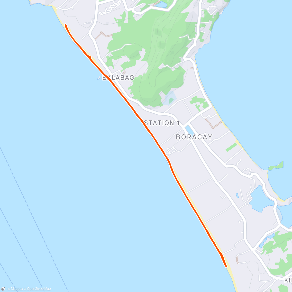 Map of the activity, Boracay Beach Stroll/Splash