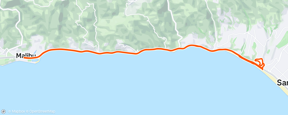 Map of the activity, Afternoon Ride