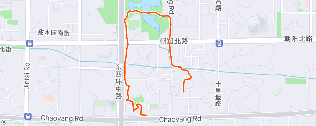 Map of the activity, 傍晚健走