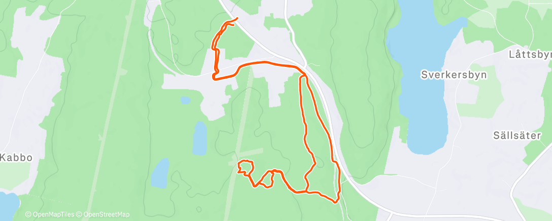 Map of the activity, Namiddagwandeling