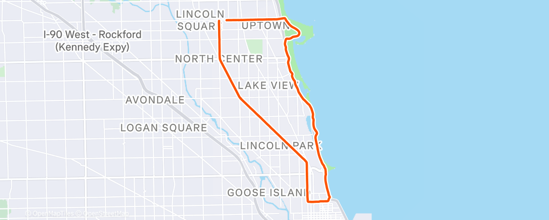 Map of the activity, Afternoon Ride