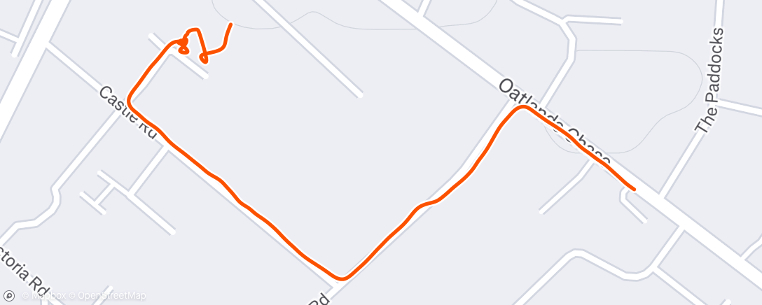 Map of the activity, Afternoon Walk