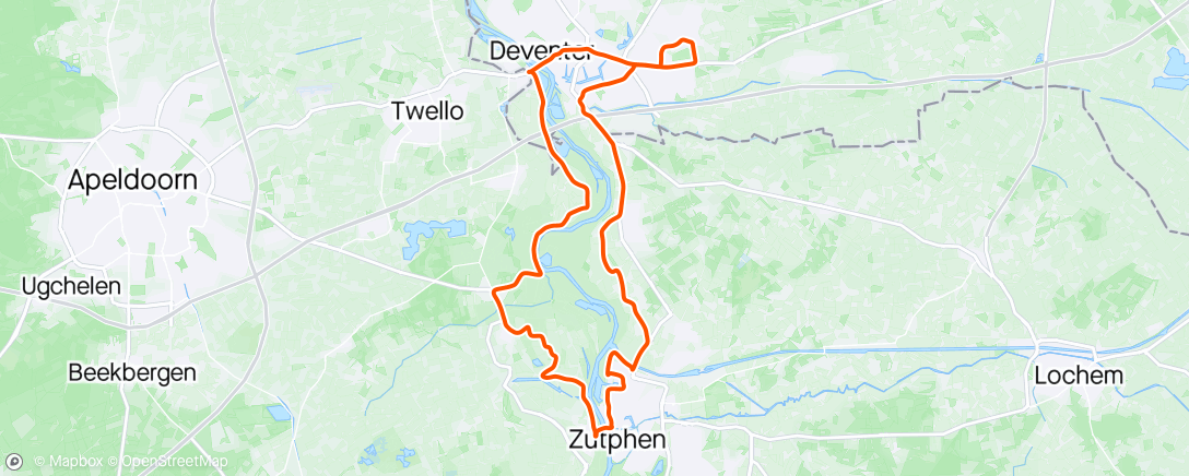 Map of the activity, Rondje Zutphen