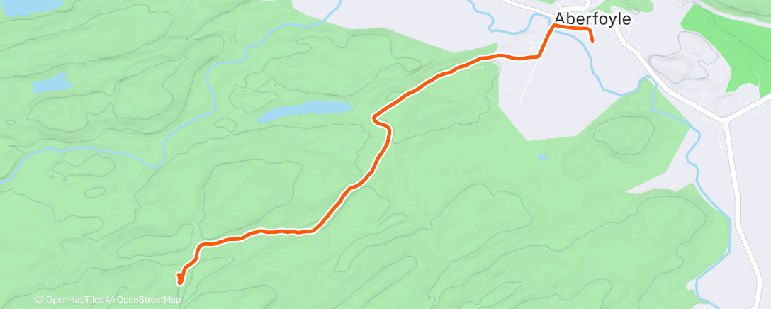 Map of the activity, Lunch Run