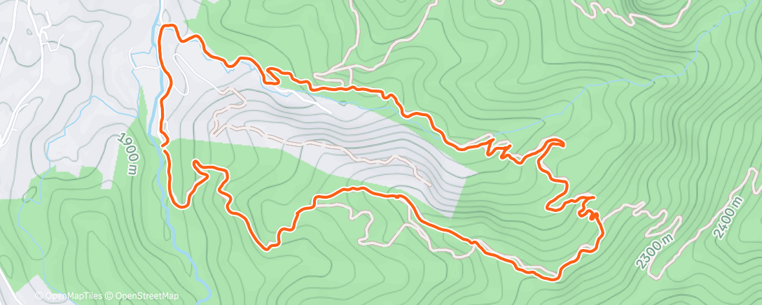 Map of the activity, Morning Trail Run La Clara