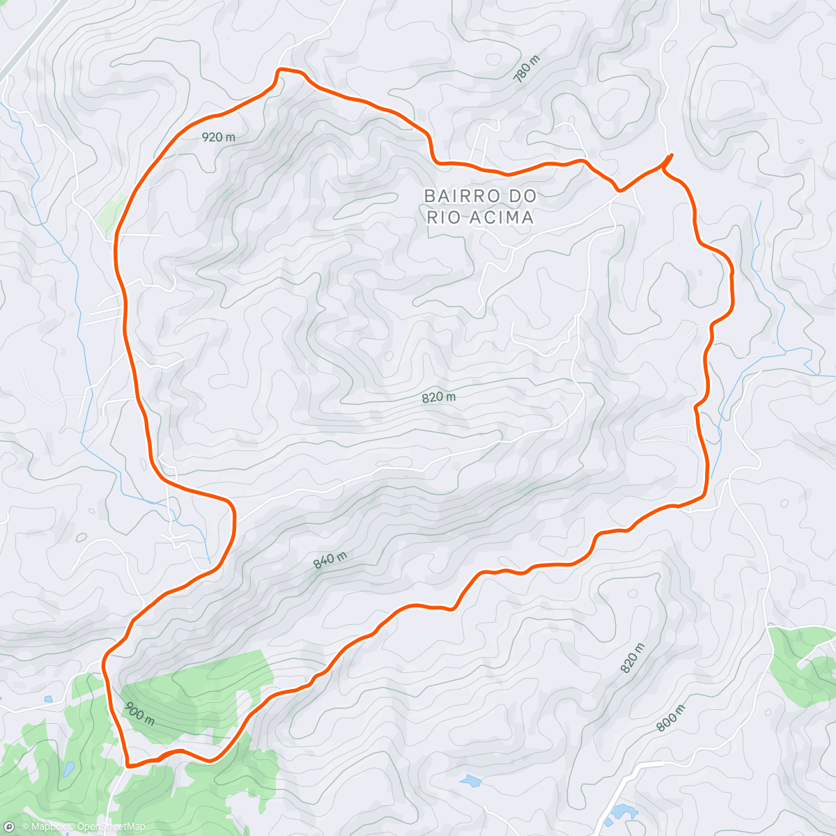 Map of the activity, Desafio do Tião