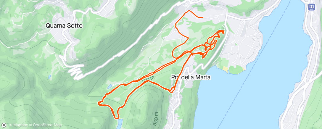 Map of the activity, Prova percorso gara XC di Omegna ✌️