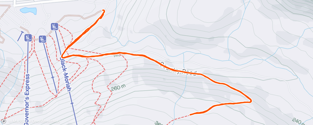 Map of the activity, Scoping out trail conditions