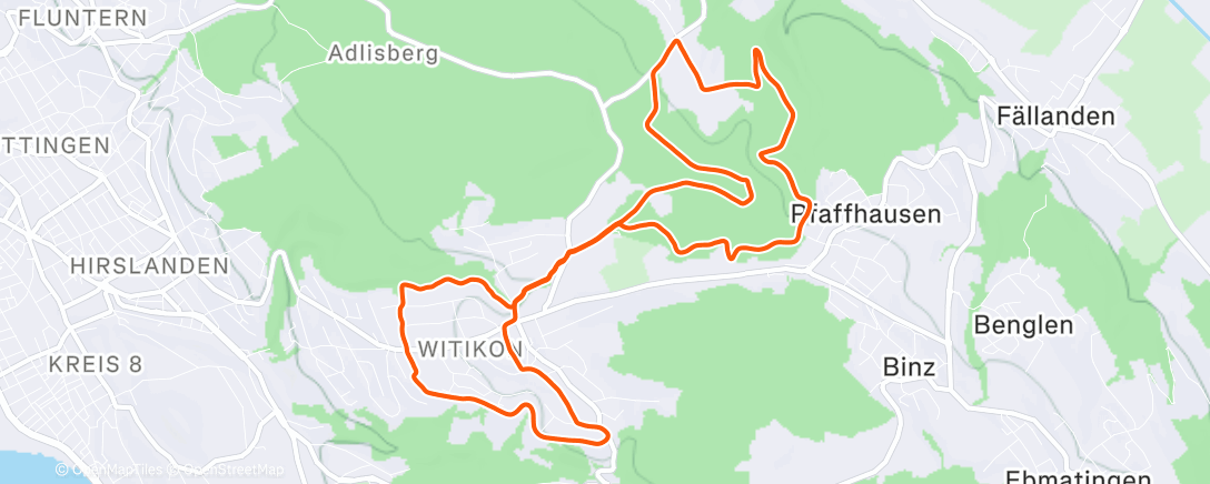 Map of the activity, Witiker Backyard Loop 🎅