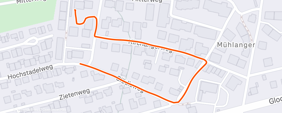 Map of the activity, Afternoon Walk