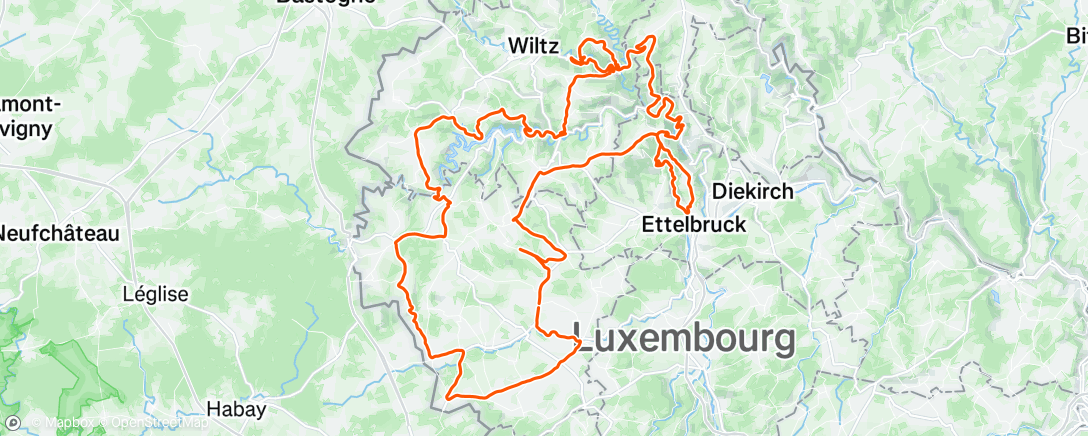 Map of the activity, Morning Ride