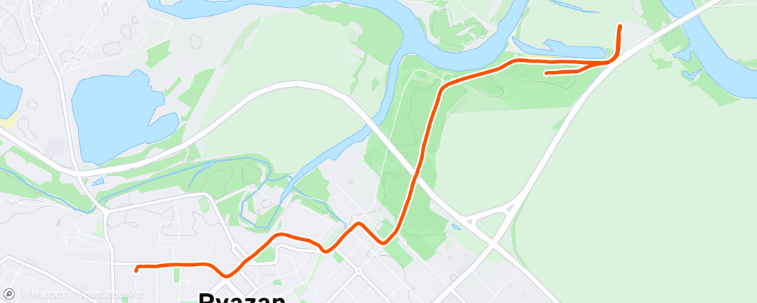 Map of the activity, Morning Run