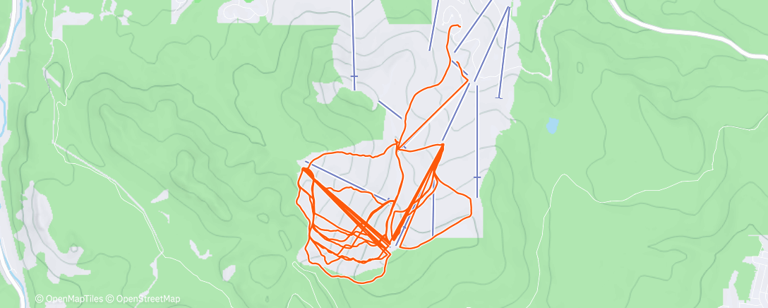 Map of the activity, Morning Alpine Ski