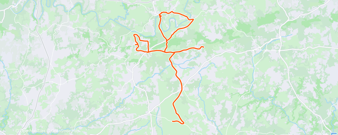 Карта физической активности (Sortie vélo dans l'après-midi)