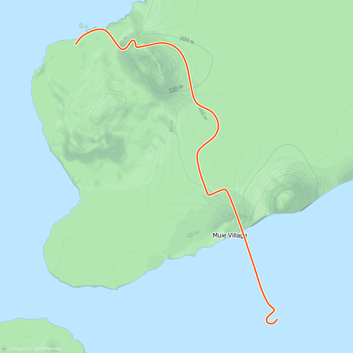 Map of the activity, Zwift - Volcano Climb in Watopia
