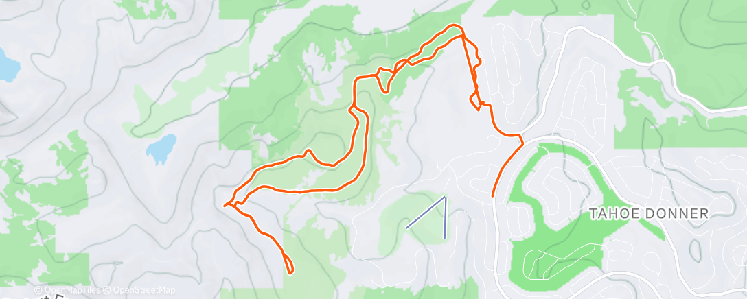 Map of the activity, Morning Nordic Ski