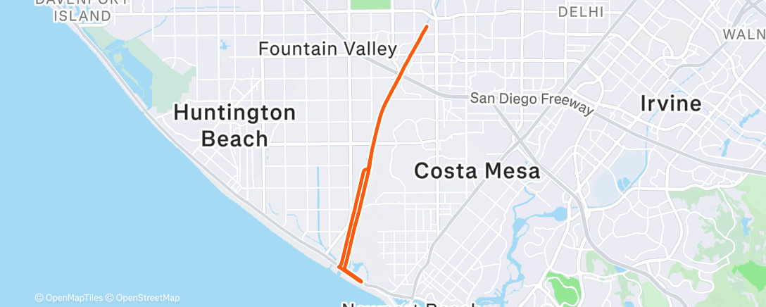 Map of the activity, Morning Ride