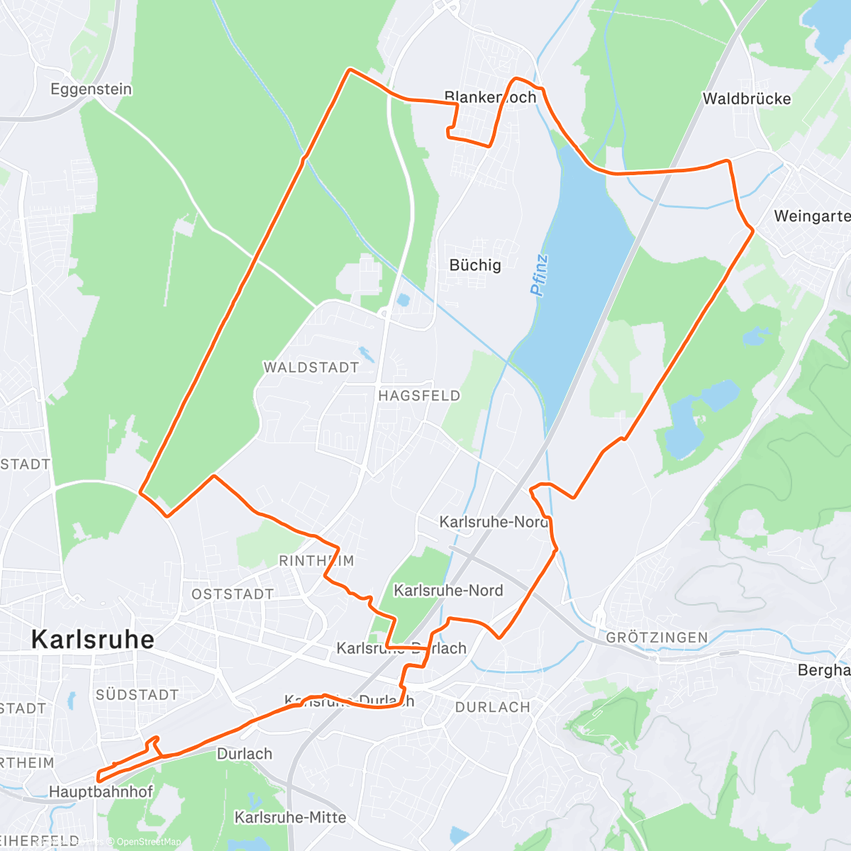 Map of the activity, Dunkel, kalt & klar 🥶