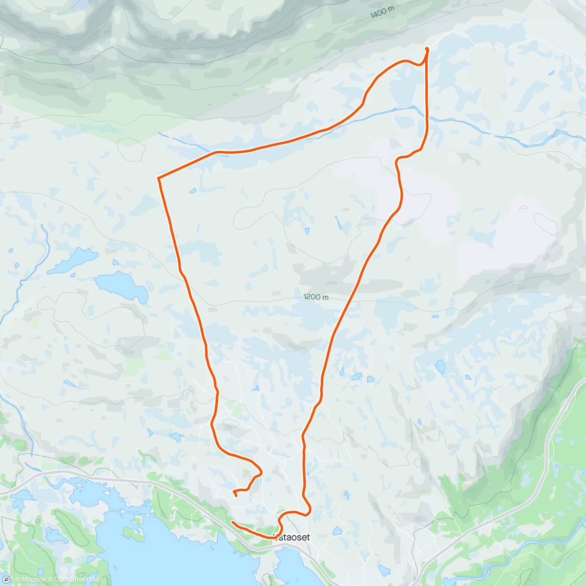Mapa de la actividad, Trøst for Skarverenn som blåste bort.
