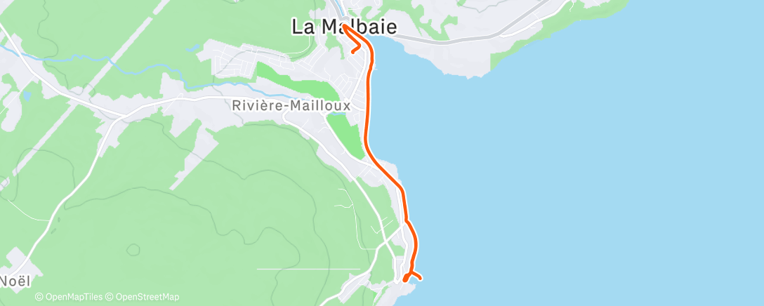 Map of the activity, Christmas run 🎄