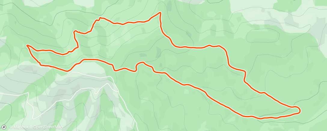 Map of the activity, Lunch Workout