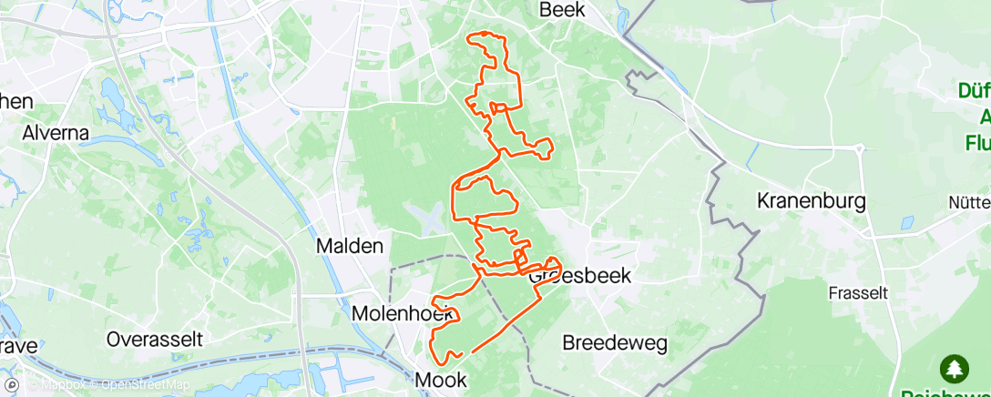 Map of the activity, Nijmegen