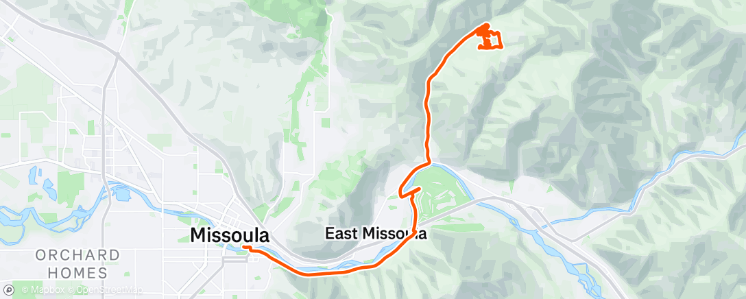 Map of the activity, Lunch Ride