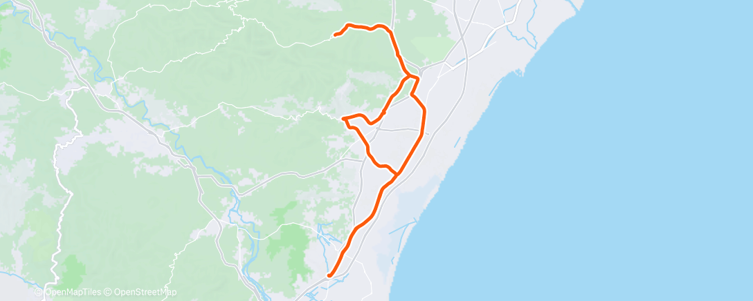 Map of the activity, Vuelta ciclista por la mañana